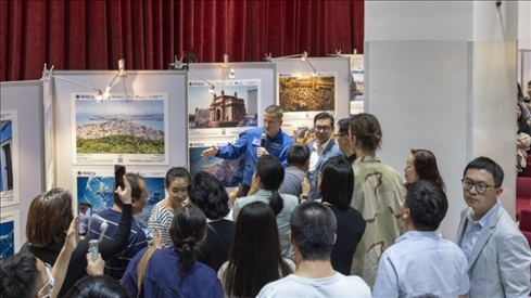 5月29日，“宇宙·金磚國家”圖片巡回展在北京舉辦，活動現(xiàn)場吸引了眾多中國觀眾。北京俄羅斯文化中心供圖