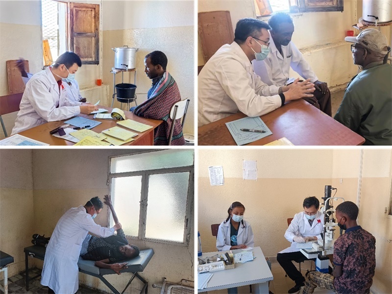 中國第17批援厄立特里亞醫(yī)療隊(duì)在科倫醫(yī)院開展巡診活動(dòng)。中國第17批援厄立特里亞醫(yī)療隊(duì)供圖