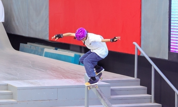 崔宸曦在比賽中。賽事組委會供圖