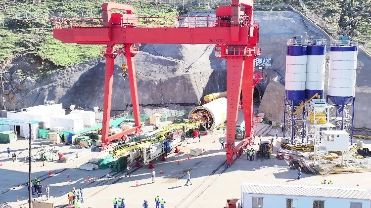 項目步進(jìn)現(xiàn)場。中水電十一局供圖