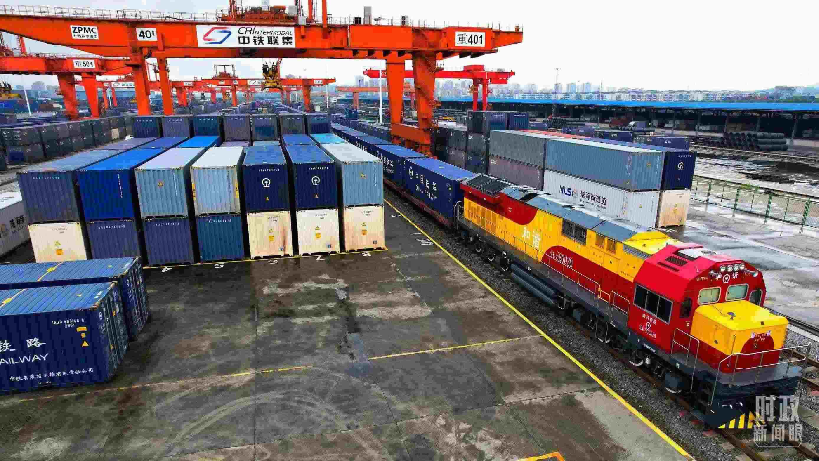 △重慶國際物流樞紐園區(qū)。（總臺記者劉雨拍攝）