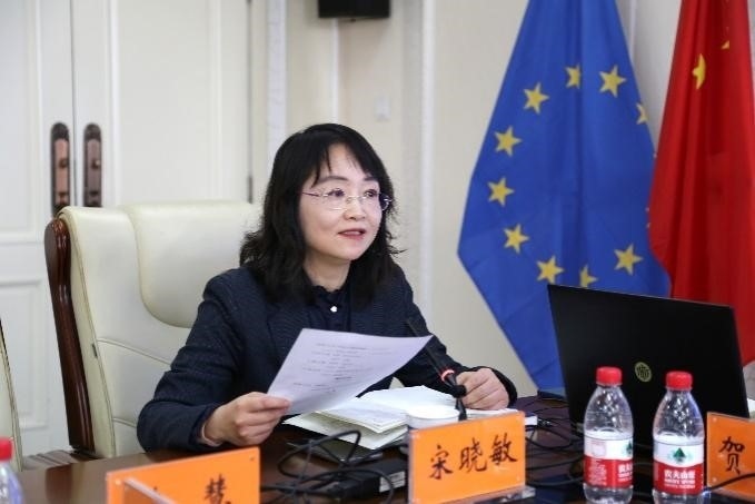 中國(guó)社會(huì)科學(xué)院歐洲研究所《歐洲研究》總編輯、中國(guó)歐洲學(xué)會(huì)秘書(shū)長(zhǎng)宋曉敏教授主持研討會(huì)。吳迪攝