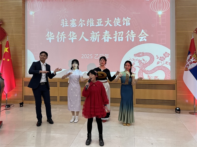 招待會現(xiàn)場表演。諾維薩德孔子學院供圖