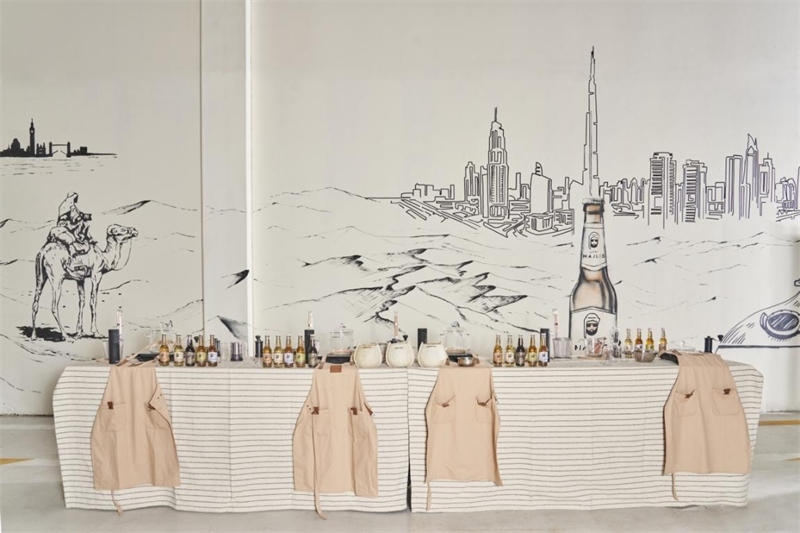 工廠內(nèi)設(shè)有互動(dòng)區(qū)，參觀訪客可以親手制作麥芽飲料，受訪對(duì)象供圖