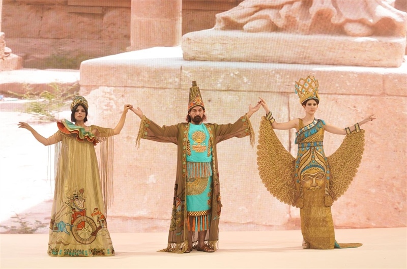 伊拉克時尚館去年9月舉辦的時裝展一景。伊拉克時尚館供圖