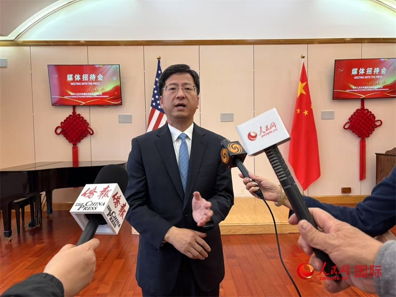 張建敏接受人民網(wǎng)等媒體記者采訪。人民網(wǎng) 鄧圩攝