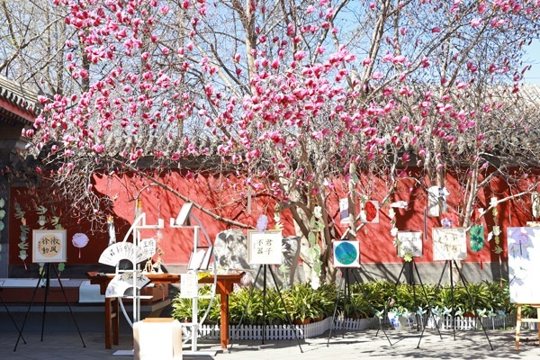 翰墨書(shū)韻展區(qū)的書(shū)法展品。府學(xué)胡同小學(xué)供圖