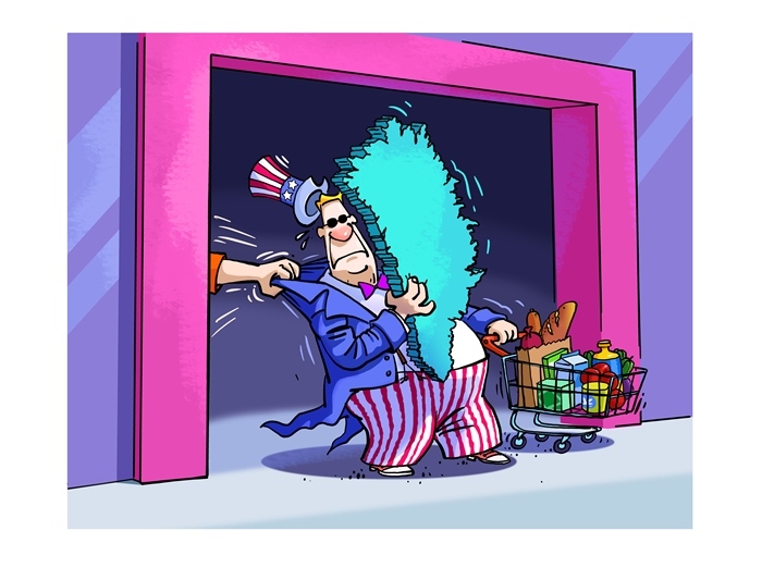 漫畫作者：馬宏亮（人民網(wǎng)版權(quán)圖片，未經(jīng)授權(quán)請(qǐng)勿轉(zhuǎn)載。）