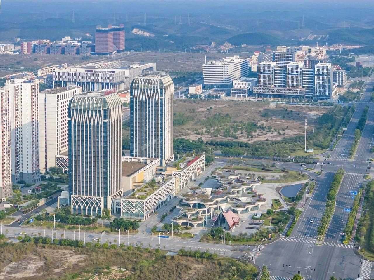 2023年11月，廣西欽州，航拍中國—馬來西亞欽州產(chǎn)業(yè)園區(qū)。