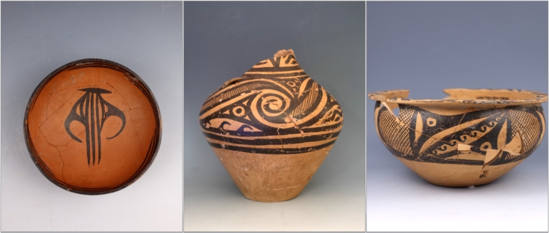 甘肅臨洮寺洼遺址出土的馬家窯類型彩陶。全國十大考古新發(fā)現(xiàn)活動辦公室供圖
