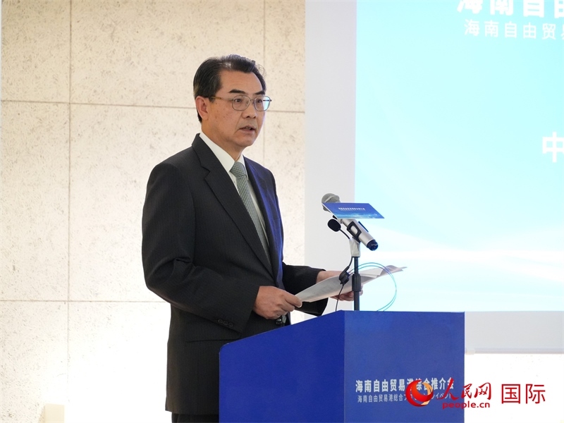 中國(guó)駐日本大使吳江浩致辭。人民網(wǎng) 許可攝