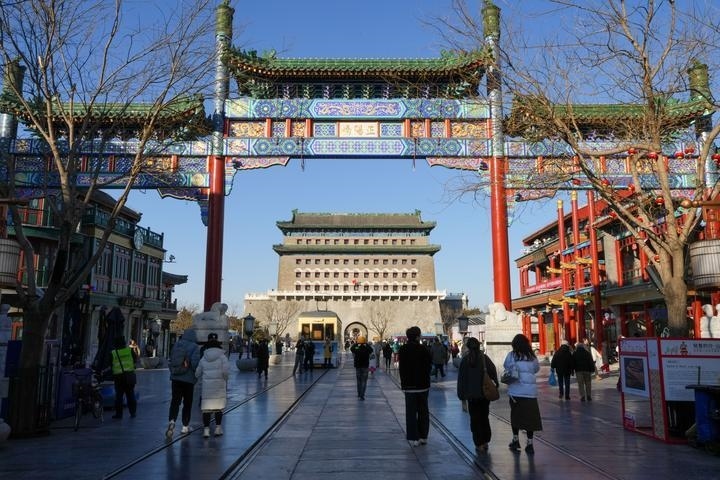 這是2024年12月26日從前門(mén)大街拍攝的正陽(yáng)門(mén)箭樓。